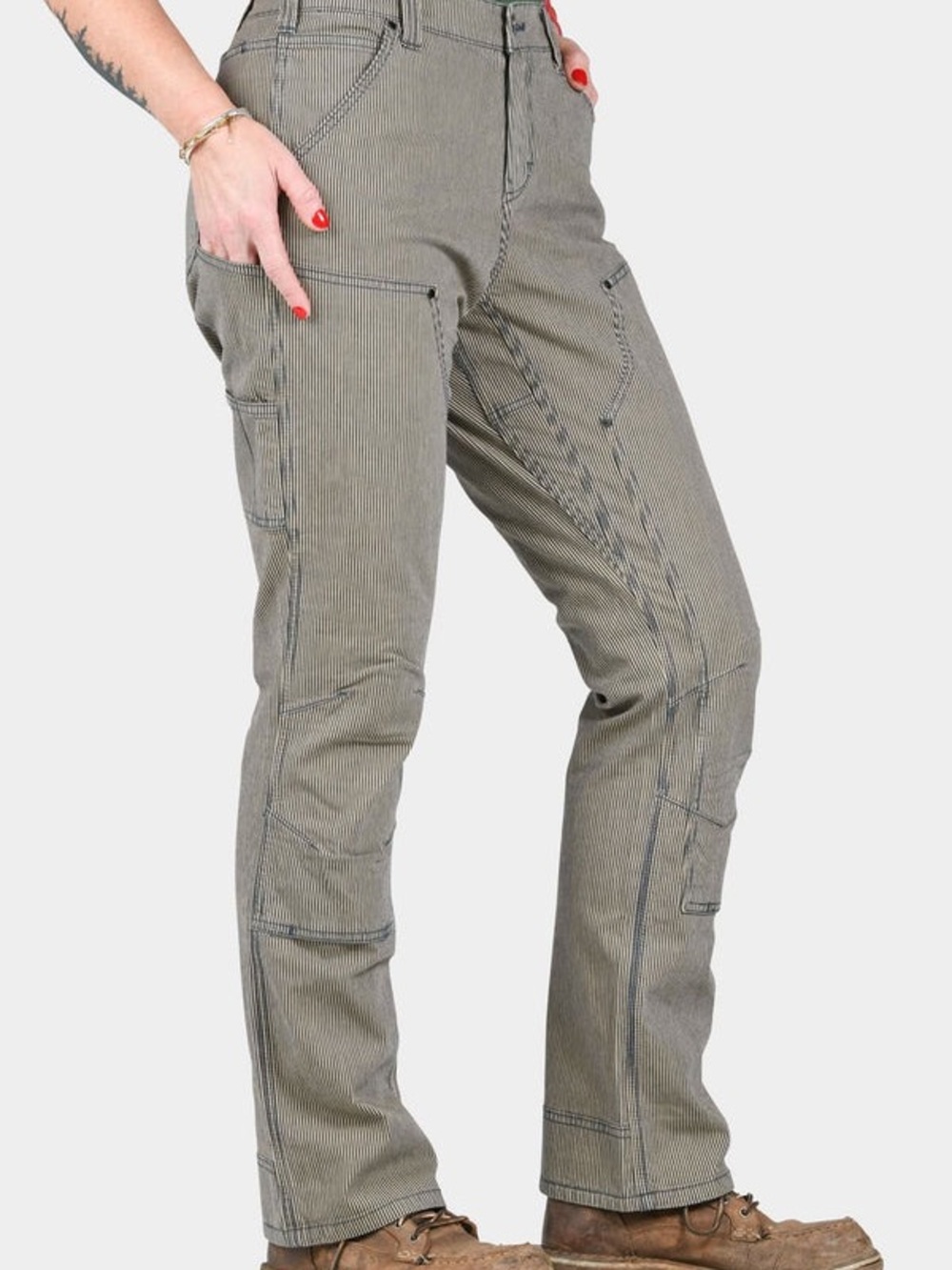 Dovetail Workwear Striped Carpenter Pants  6 x 32